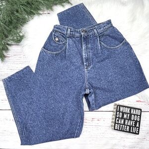 👖VINTAGE |•LEE•| Super High Waist Pleated Tapered Jeans Size 12
